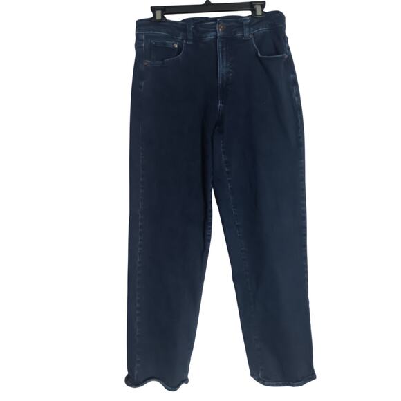 Universal Standard Dylan High Rise Tapered Jeans 29 Inch Size 10 dark indigo - Picture 2 of 5